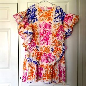 Floral summer ruffle dress